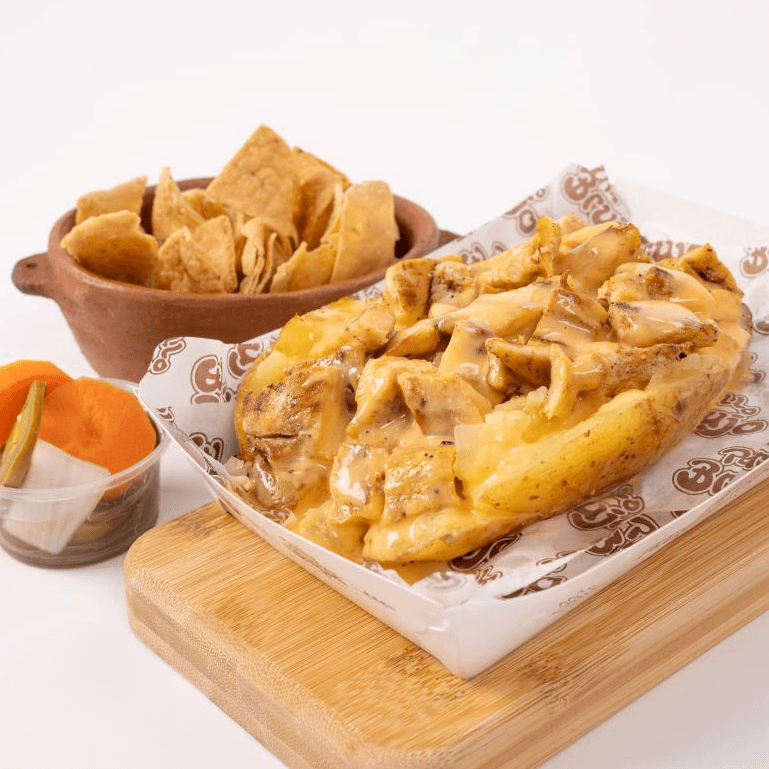 Papa al Horno con Pollo