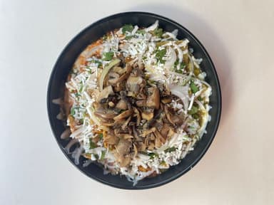 CHILACOS con champiñones
