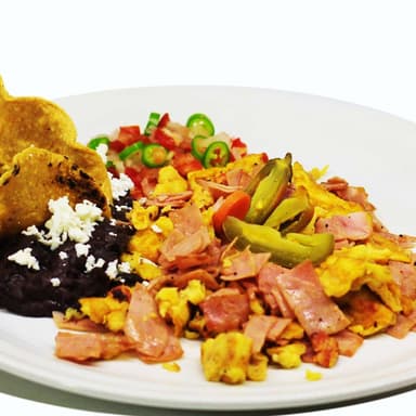 Huevos Con Tocino (Desayuno)