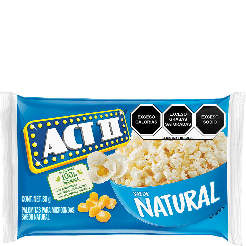 PALOMITAS ACT II  NATURAL 80GR