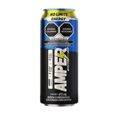 AMPER bebida energetica azul