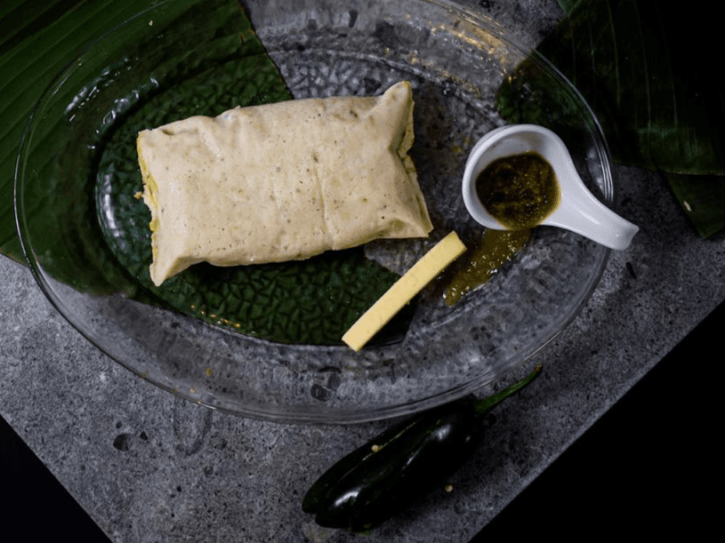 Tamal Verde con Queso