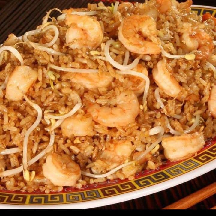 Arroz Chino- Camarones (4 Personas)