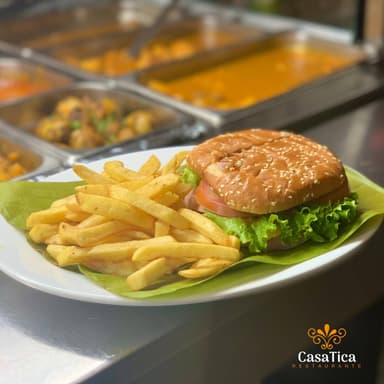 Hamburguesa con Papas