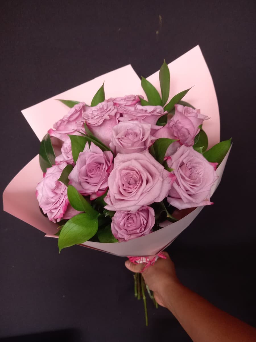 Rosas Lila | 24 Rosas | SIN Florero