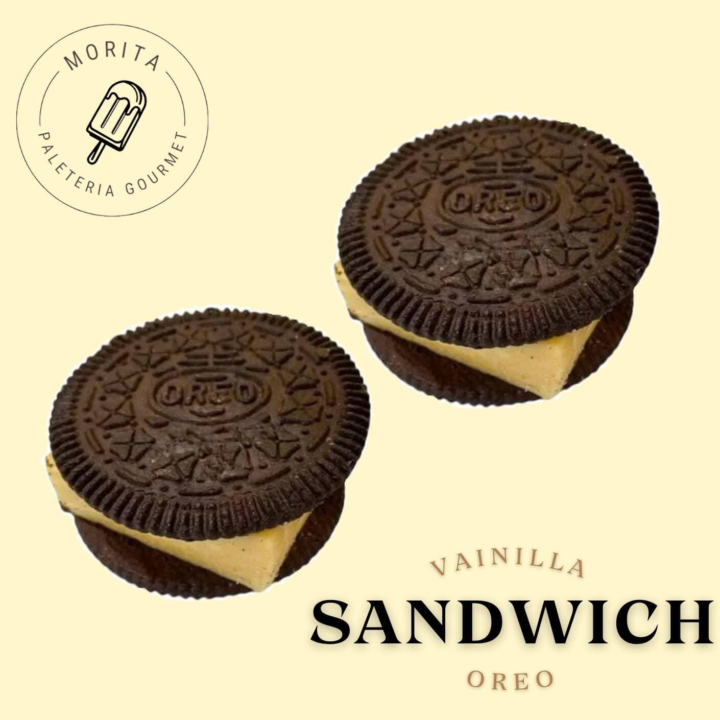 Sandwich de Vainilla con Galleta OREO