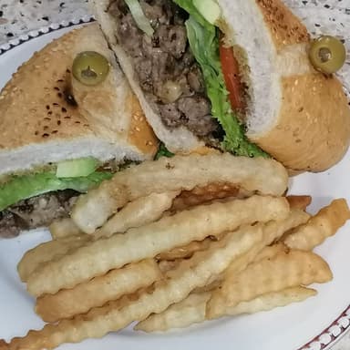 Combo - Pepito de Arrachera  + Aros de Cebolla