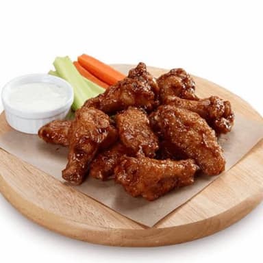 10 Alitas con Salsa a Elegir