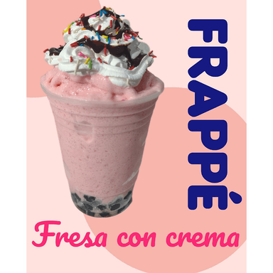 Frappé Fresa con Crema 16oz