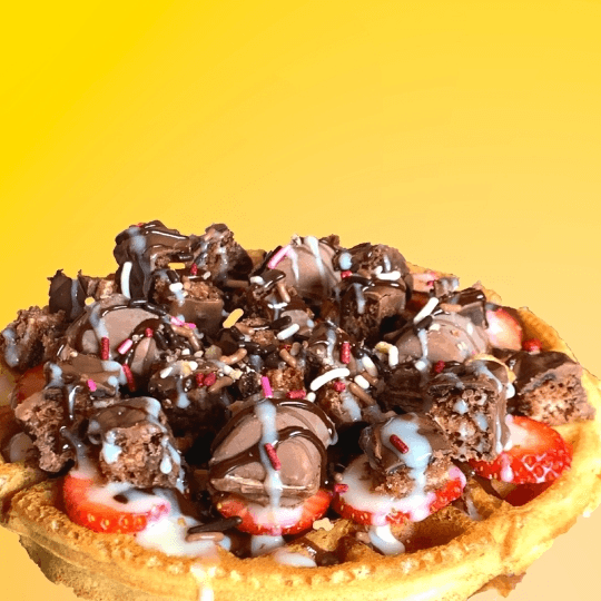 Waffle Clásico con Fruta