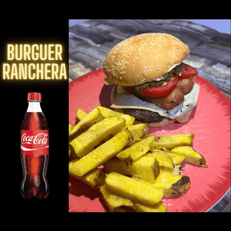 BURGUER RANCHERA + COCA COLA 500 ML