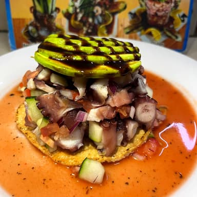 Tostada de pulpo