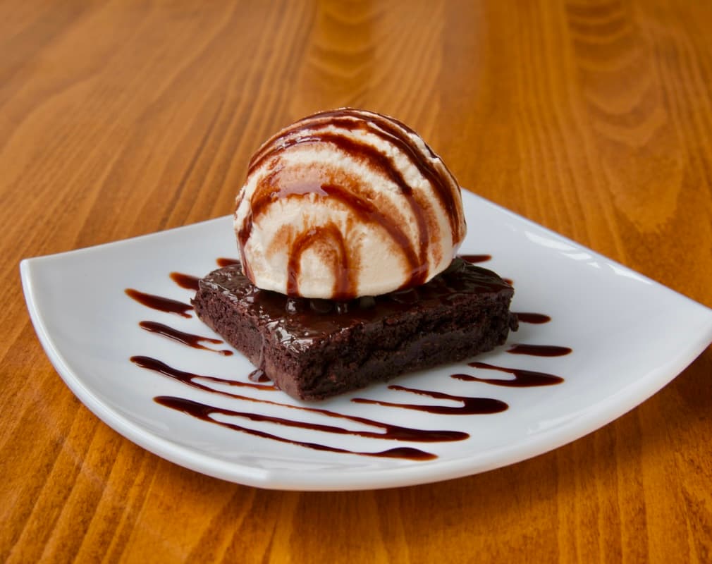 Brownie Con Nieve