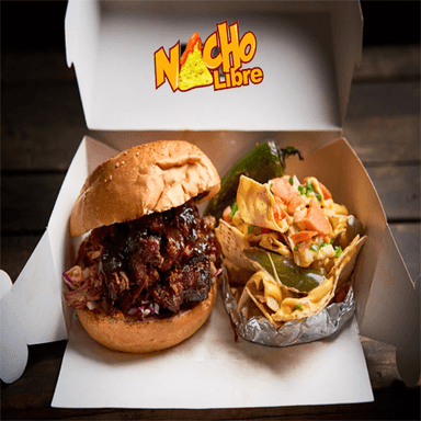 Pulled Pork + Guarnición + PEPSI 600ML.