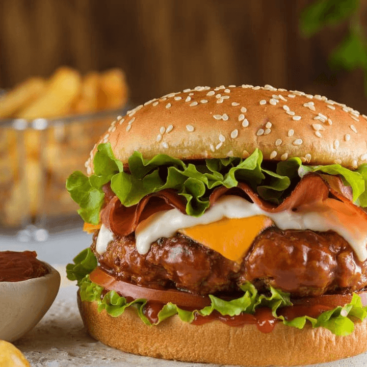 HAMBURGUESA DOBLE CARNE