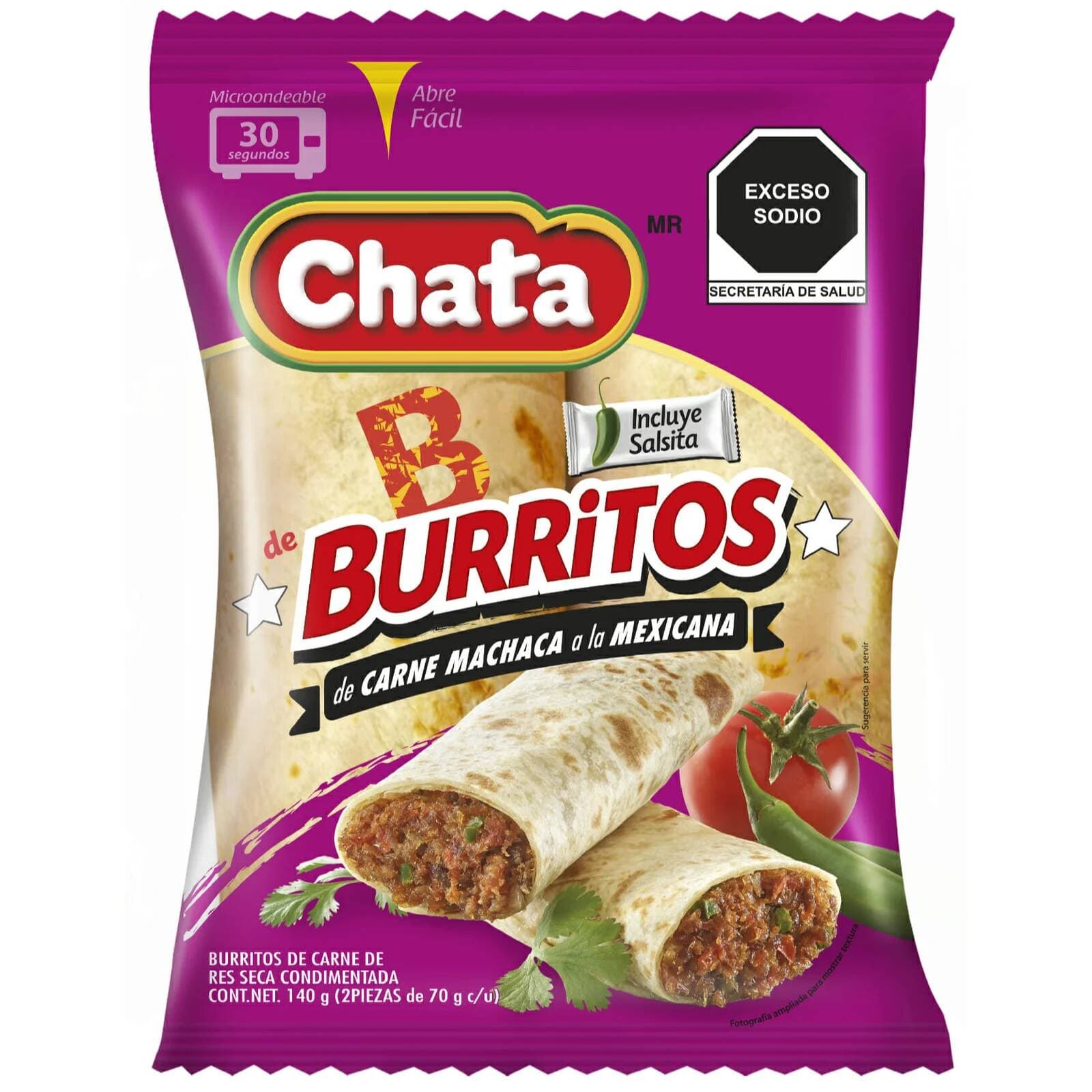 CHATA BURRO MACHACA C/FRIJOL TWIN 140G