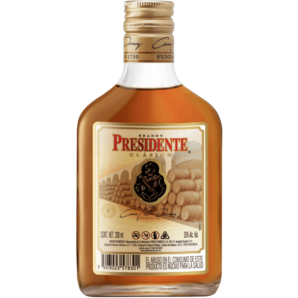BRANDY PRESIDENTE 200 ML