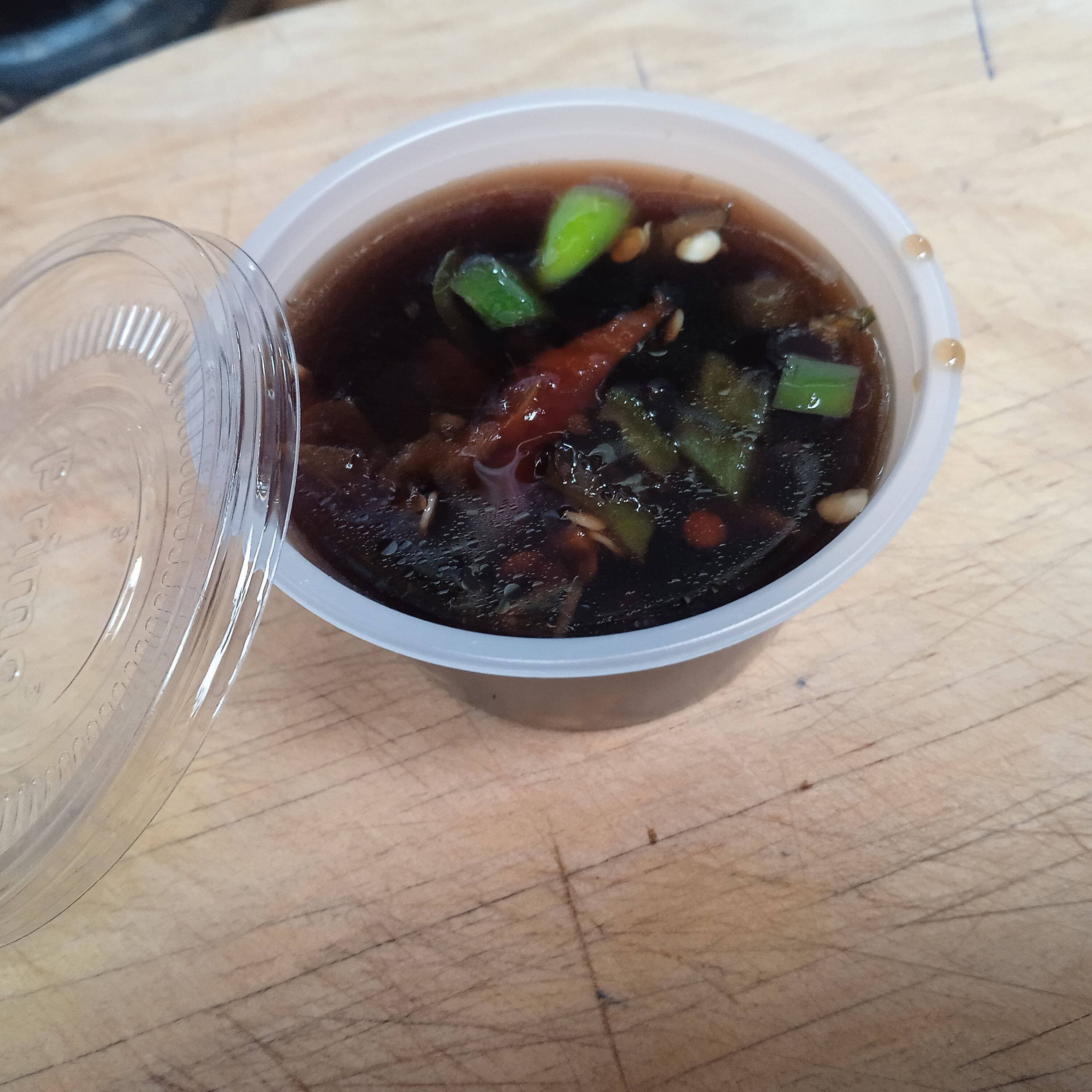 Soya con picante
