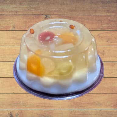 Gelatina Frutas con Leche
