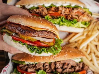 2 Hamburguesas con Tocino