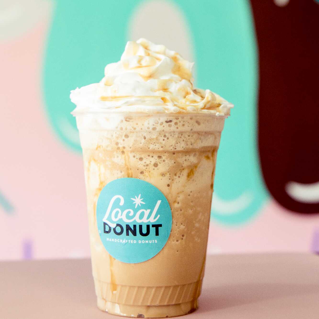 Caramel Latte Frappe 16 Oz
