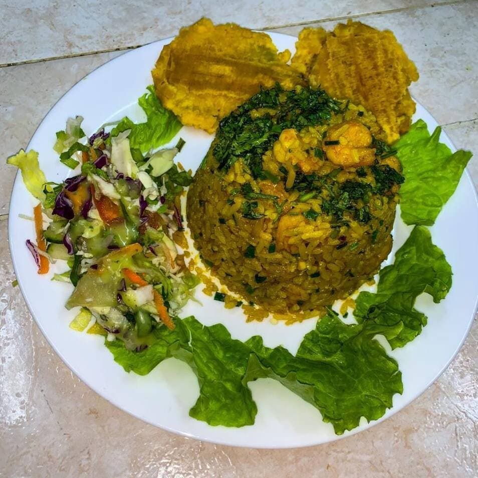 2 Arroz con Camarón + Consomé