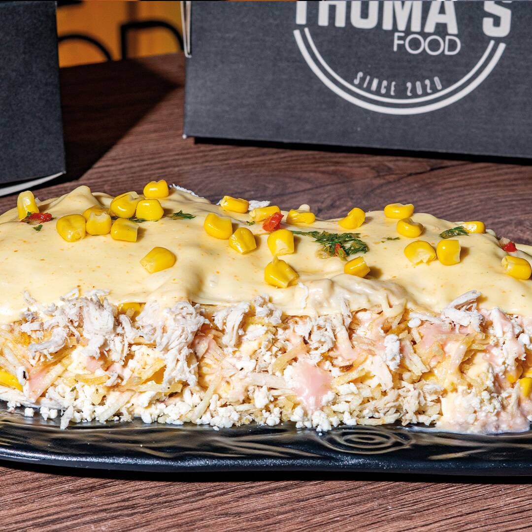 Mazorca Italiana con Pollo Desmenuzado