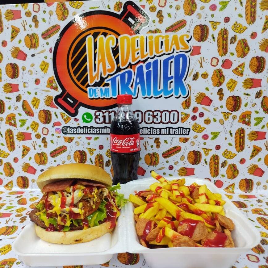 Hamburguesa de Res Doble Carne en Combo