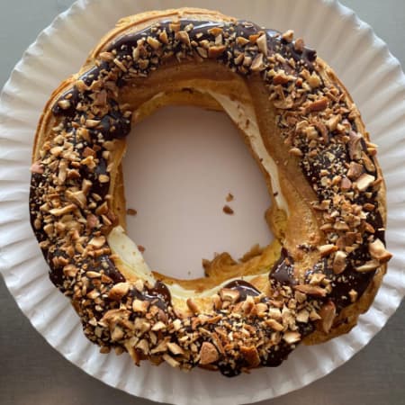 Rosca de Choux con Chocolate y Almendra