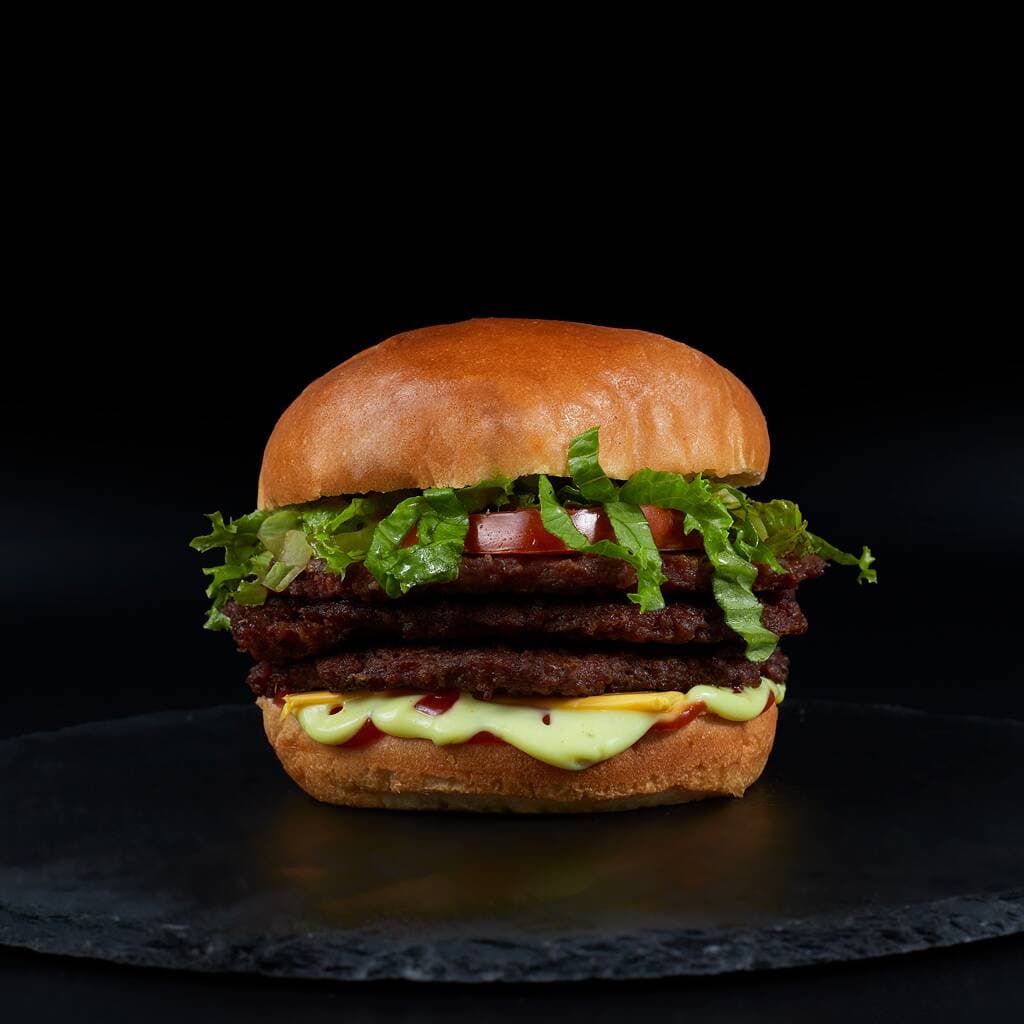 🧀🍔🍔🍔 Hamburguesa Triple con Queso