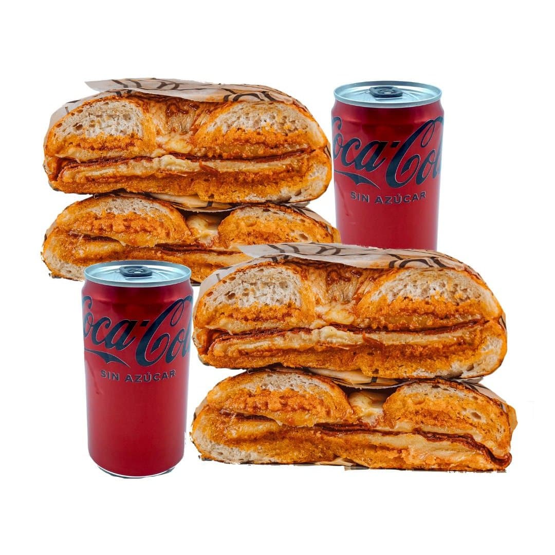 2 Pizza Bagel + 2 Coca Cola