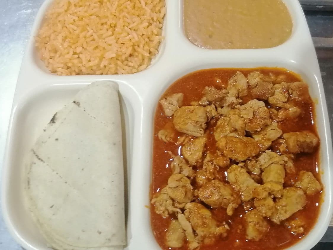 Carne con Chile + coca cola
