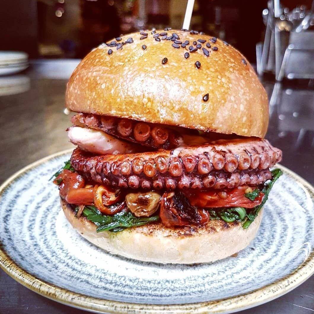 Hamburguesa de Pulpo