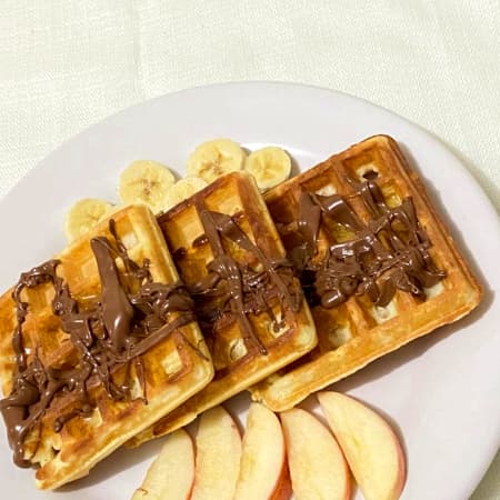 Waffles con NUTELLA
