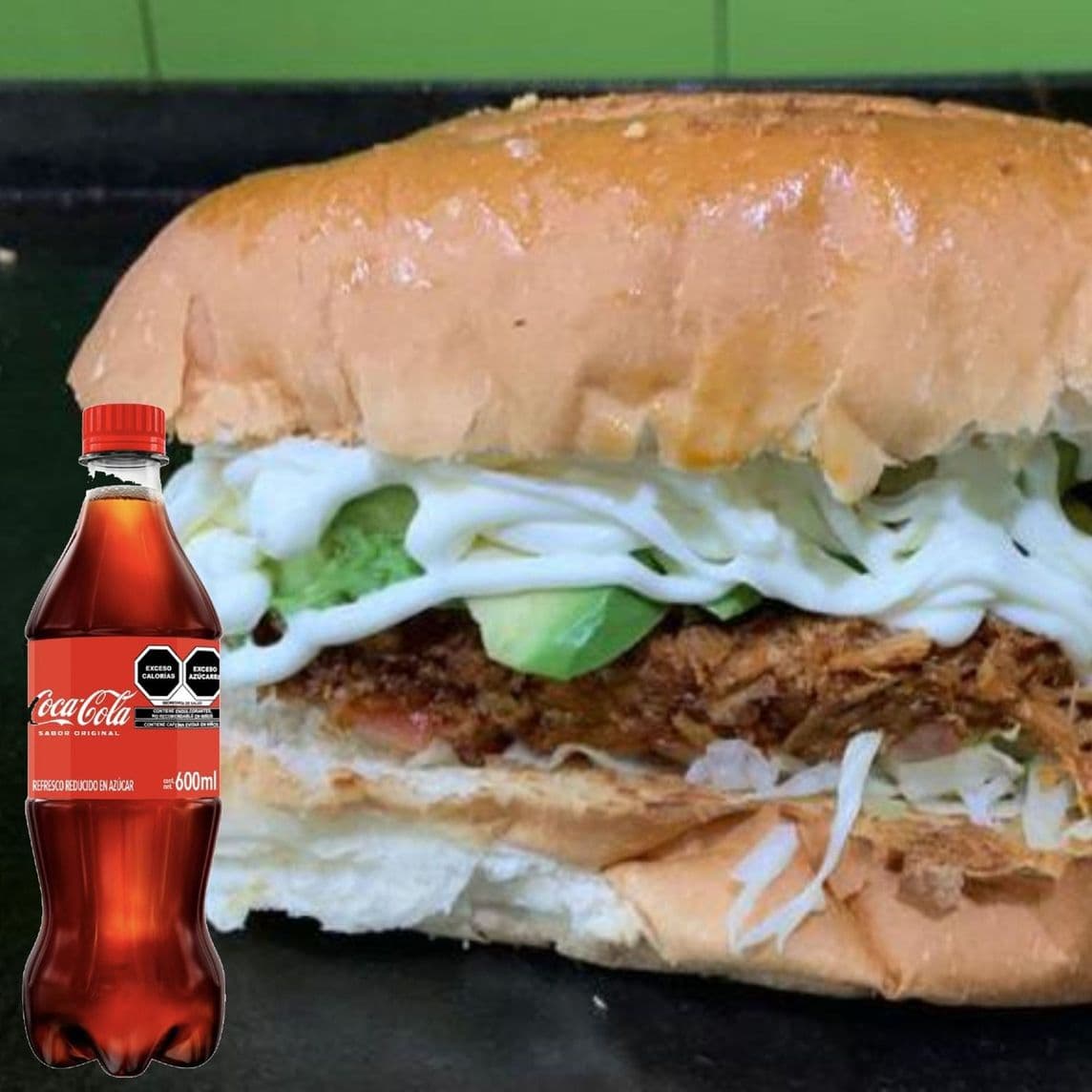Combo Coca-Cola Torta Chipotle