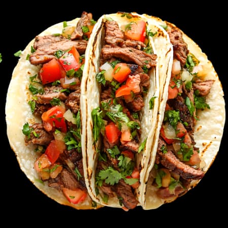 3 Tacos de Sirloin