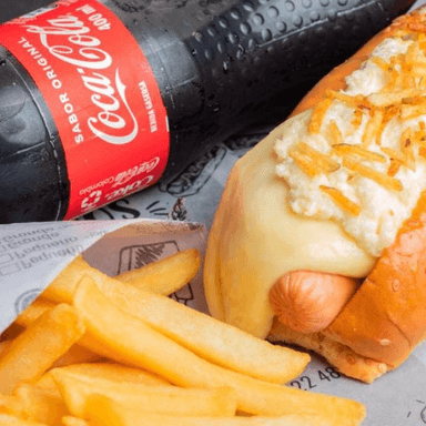 2 Super Perros Gratinados + 2 Gaseosa