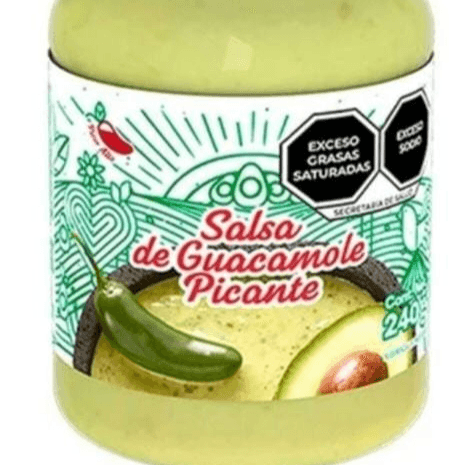 Botella de Salsa Guacamole Picante