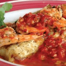 Filete con Maricos al Ajillo