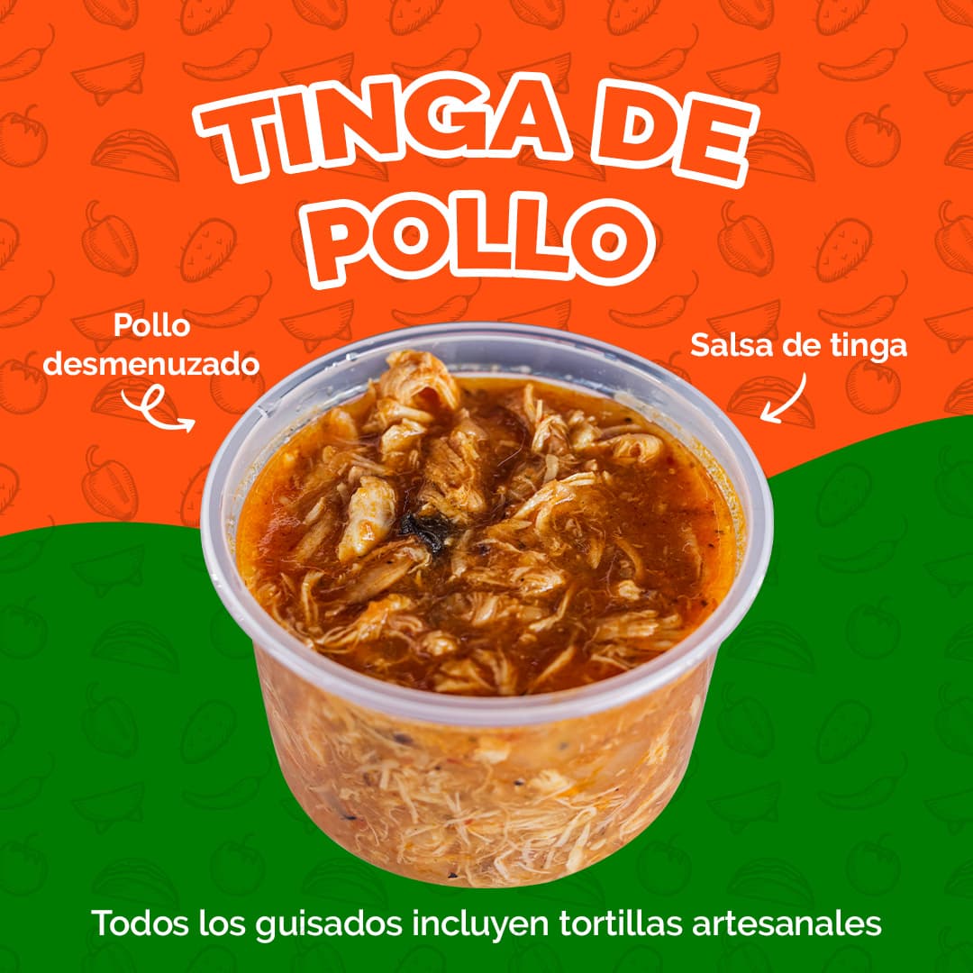 Medio Tinga De Pollo D