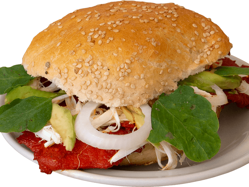Cemita de Carne Enchilada