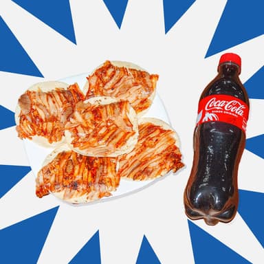 COMBO 5 Tacos de Pastor + 1 COCA 600ML