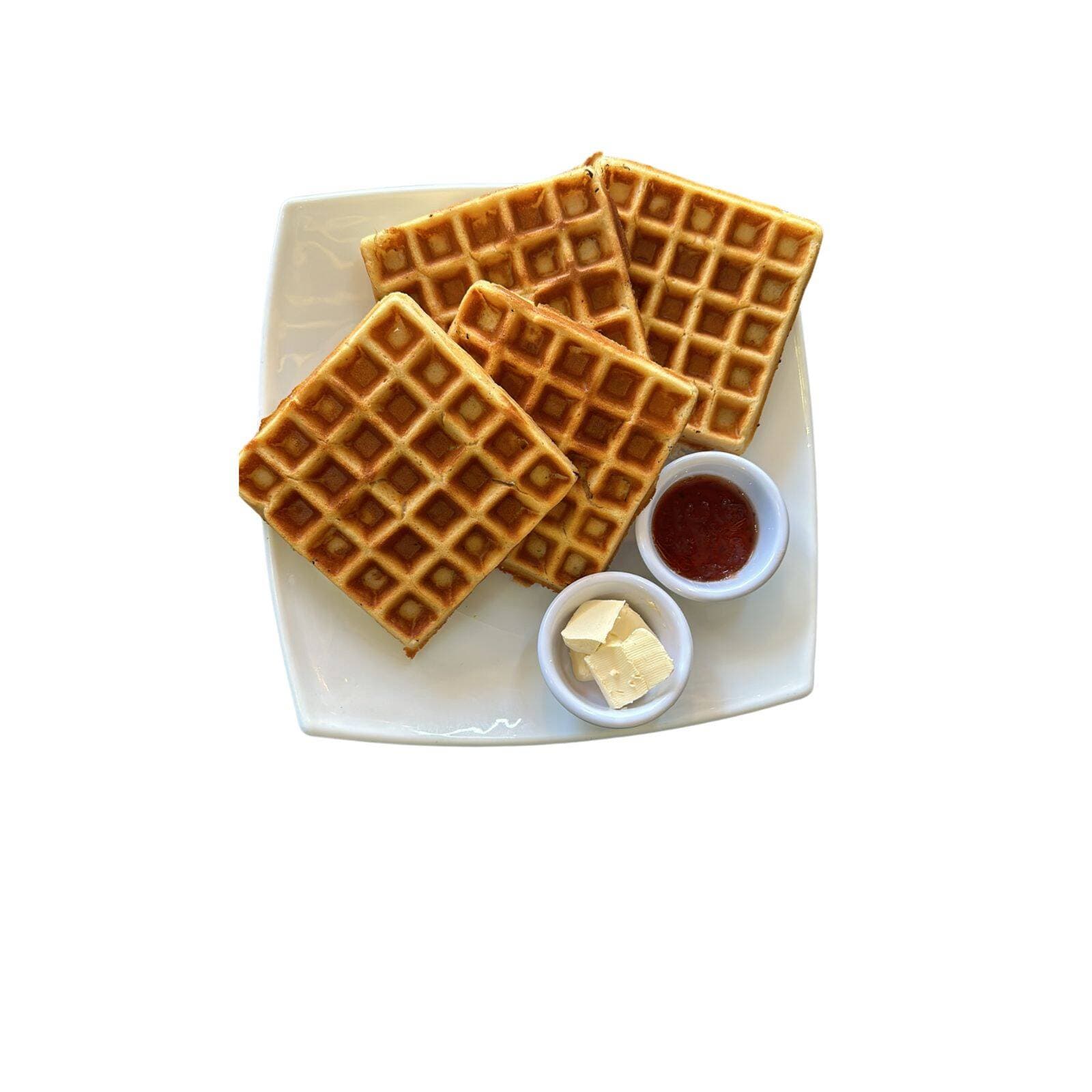 Waffles con Maple y Mermelada