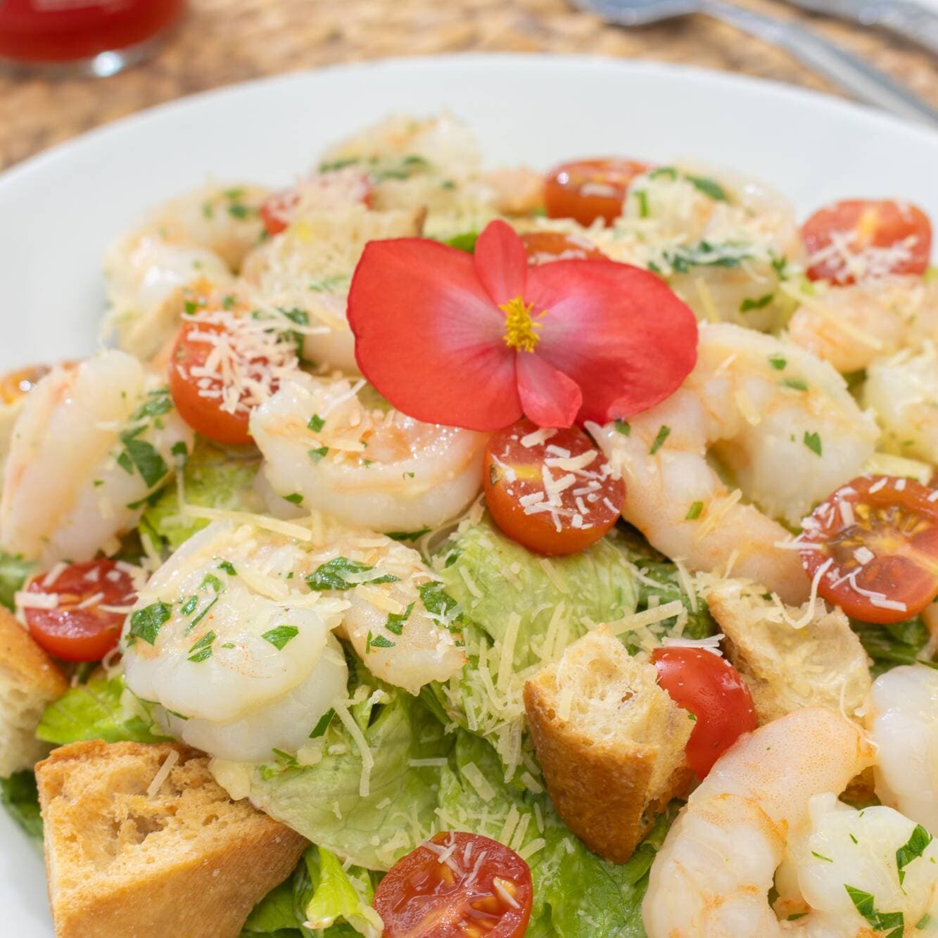Ensalada César con Camarón
