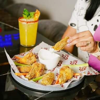 Alitas De Pollo Marinadas (6 pzs)