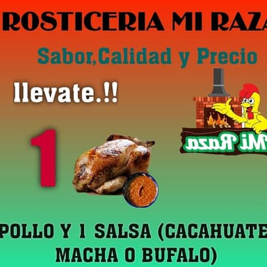 Paquete  1. -  1 Pollo + Salsa