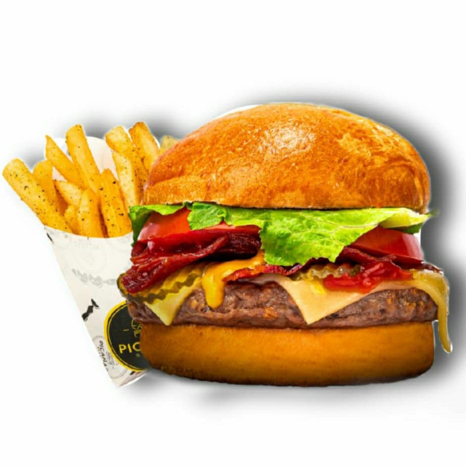 Hamburguesa Sencilla + Papas