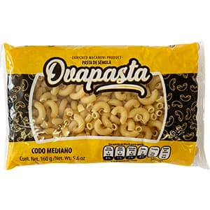 PASTA OVAPASTA CODO MEDIANO 160 G