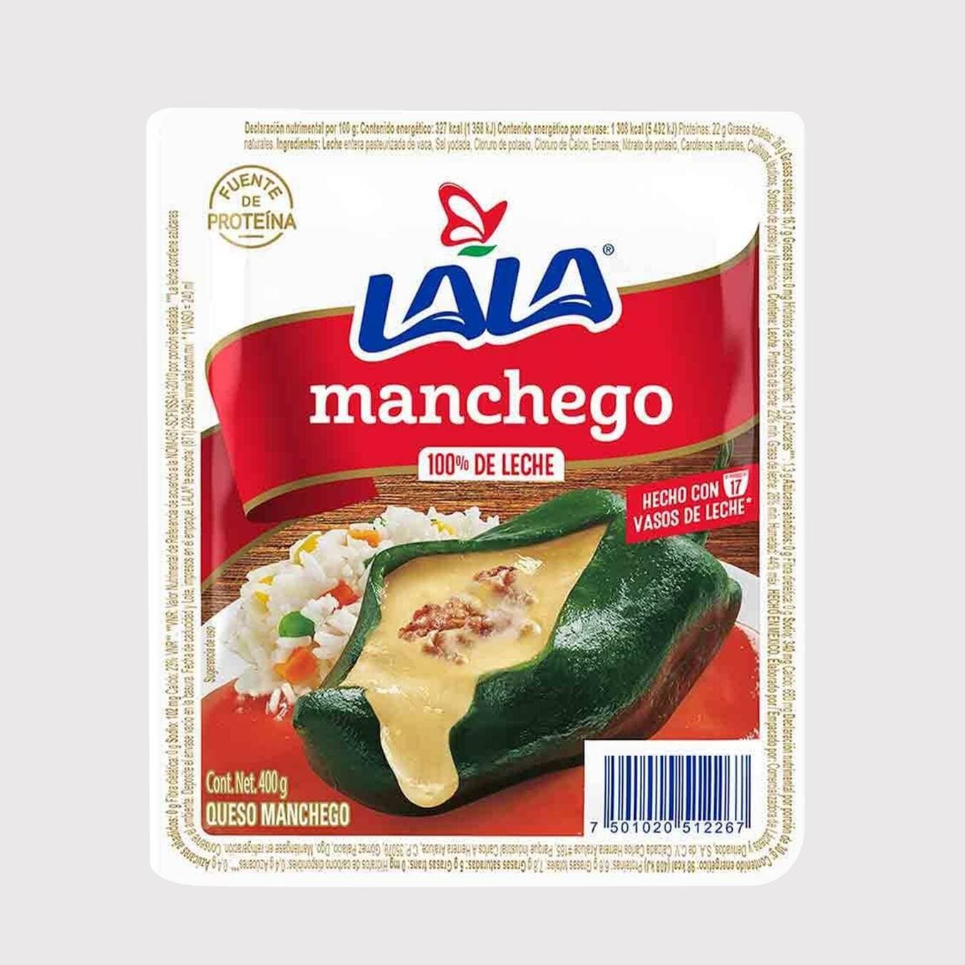 Queso Manchego Lala 400 gr