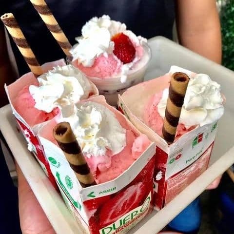Fresas con Crema Congeladas